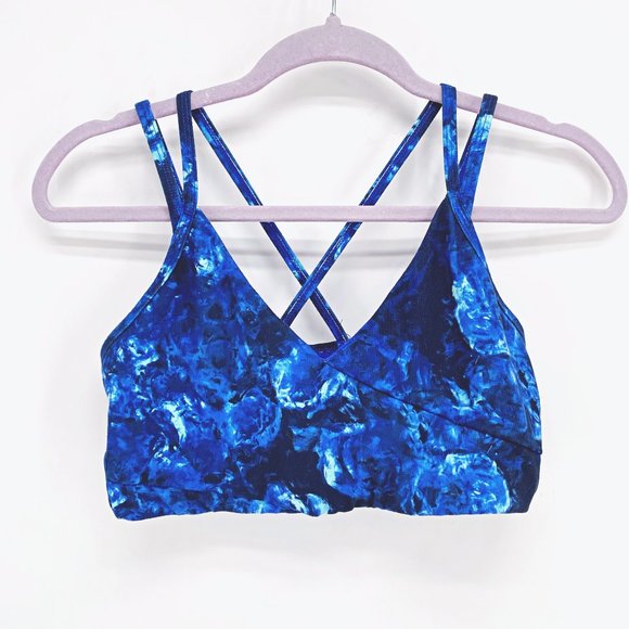 Glyder Other - Glyder Strappy Patterned Sports Bra
